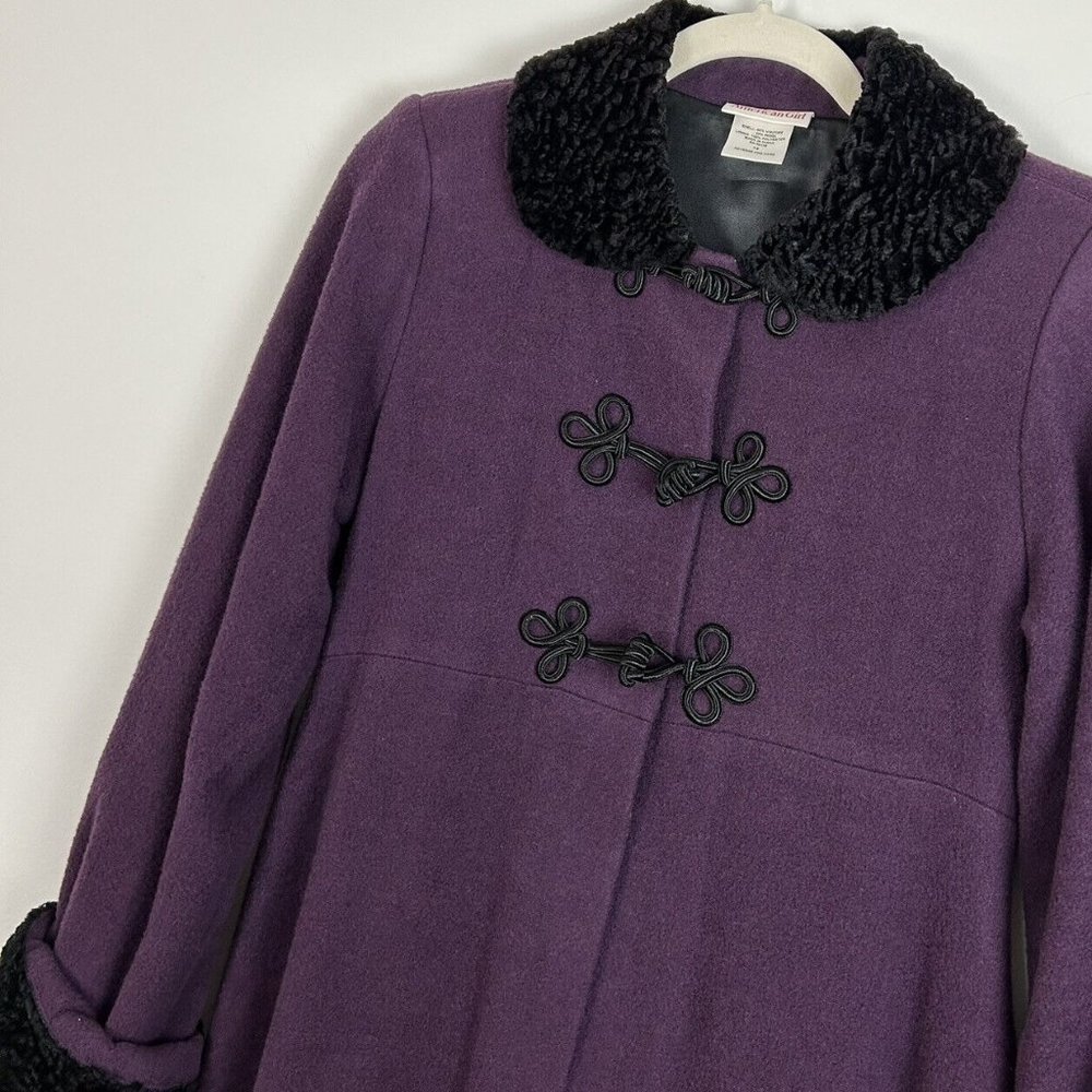 American Girl Sugar Plum Coat Girl's Size 14 Purple - Picture 5 of 9